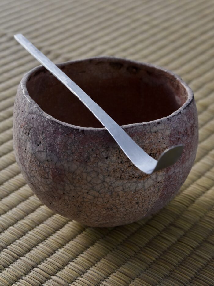 アルミの茶杓