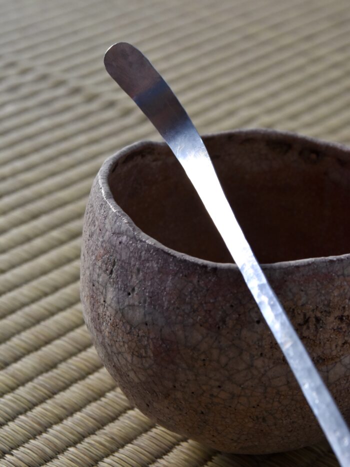 アルミの茶杓